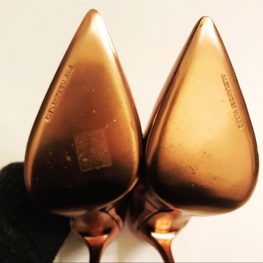 Alexander Wang Metallic Rose Gold Tia Pumps - Picture 8 of 10